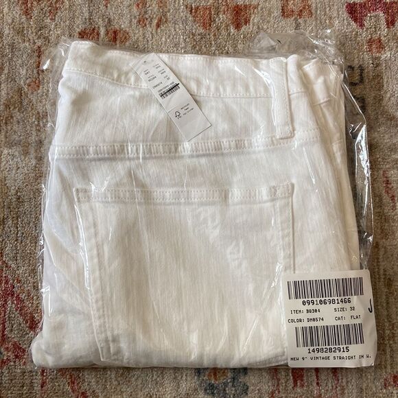 J. Crew 9" vintage slim-straight jean in white wash* - Picture 5 of 8